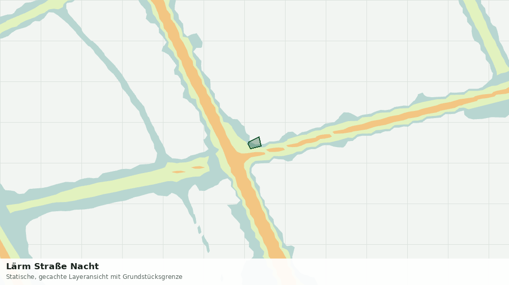 Statische Kartenansicht: Lärm Straße Nacht