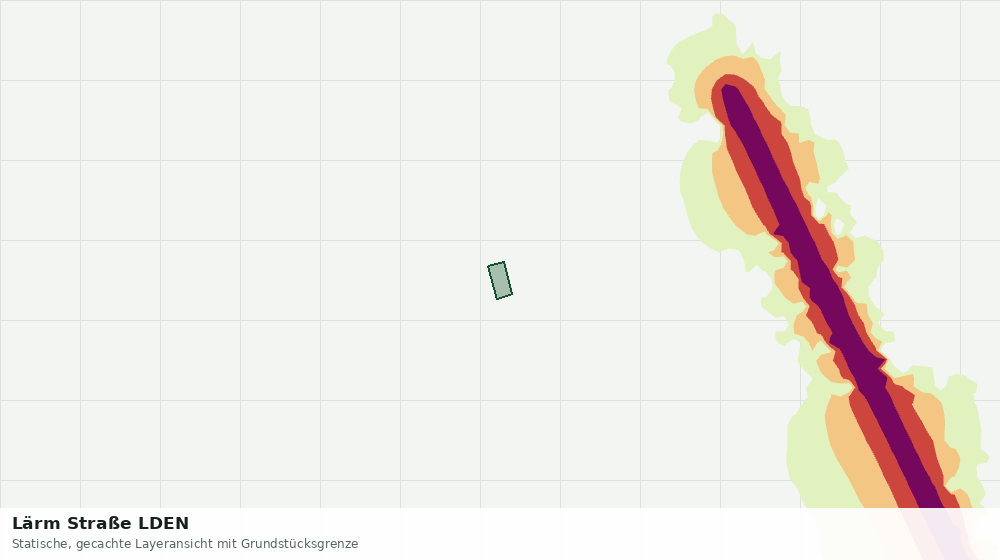 Statische Kartenansicht: Lärm Straße LDEN