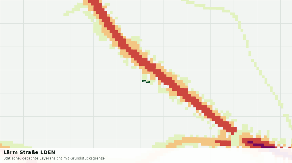 Statische Kartenansicht: Lärm Straße LDEN