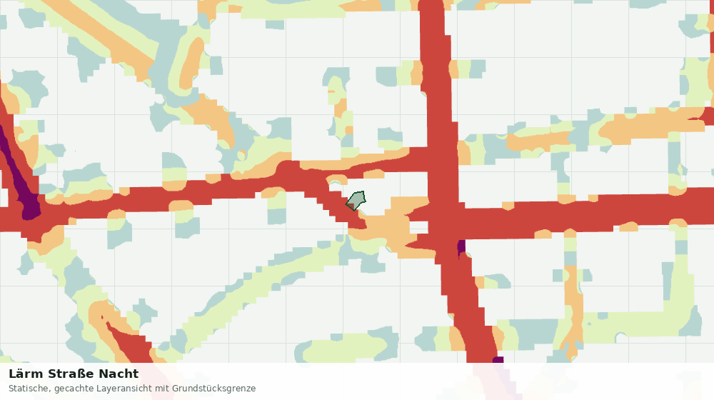 Statische Kartenansicht: Lärm Straße Nacht