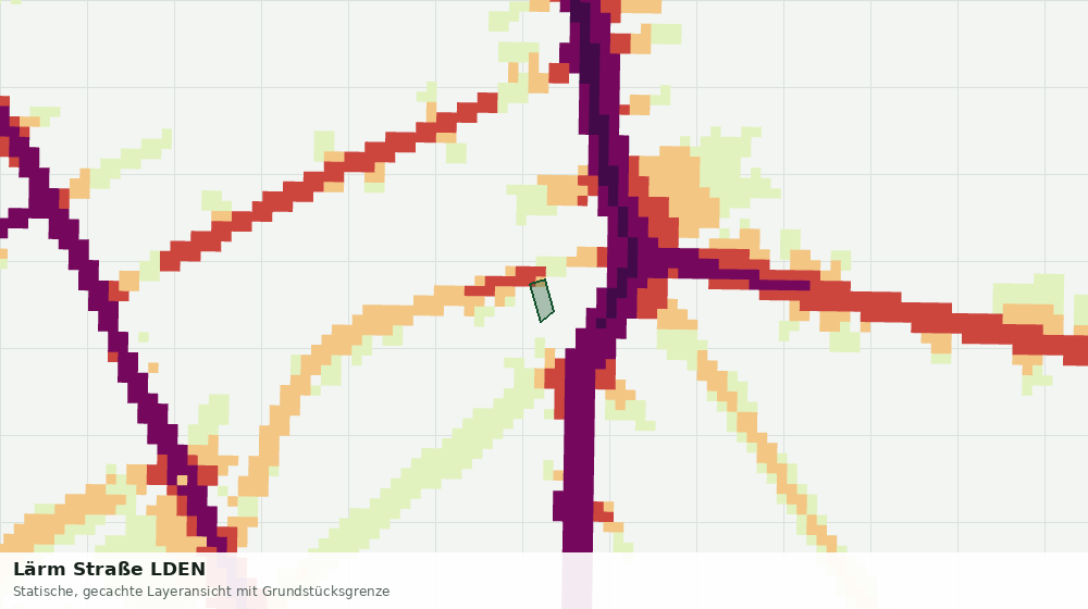 Statische Kartenansicht: Lärm Straße LDEN