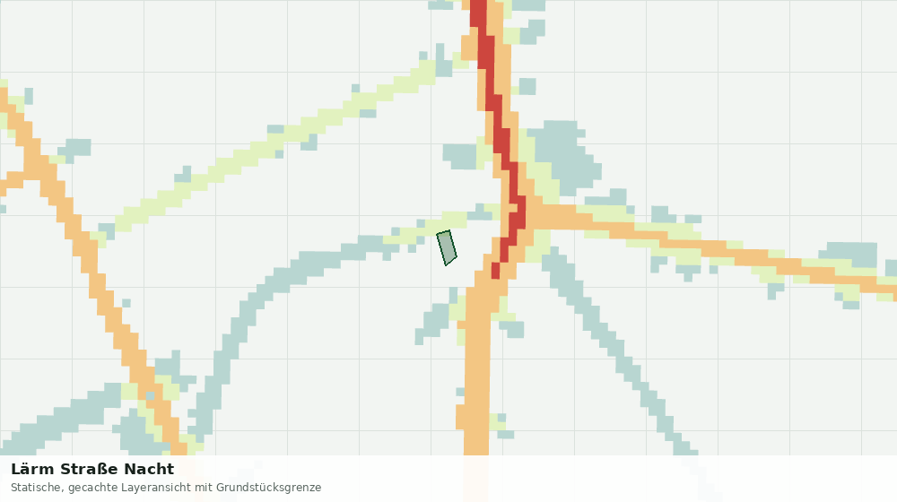 Statische Kartenansicht: Lärm Straße Nacht