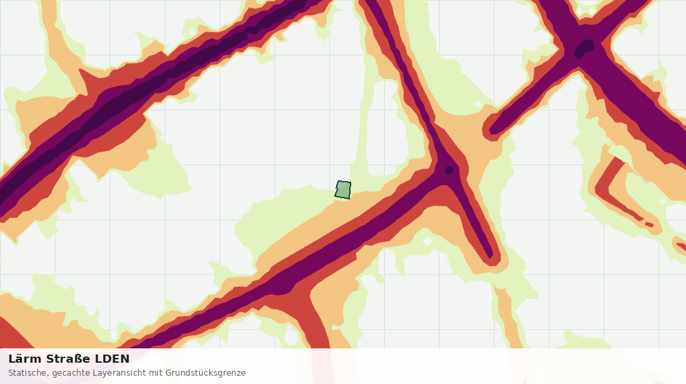 Statische Kartenansicht: Lärm Straße LDEN