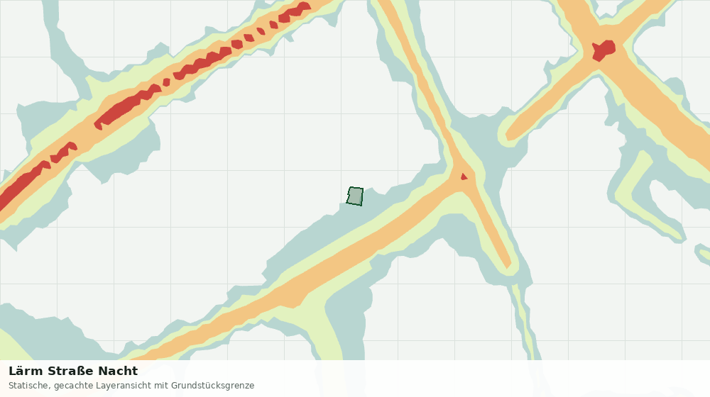 Statische Kartenansicht: Lärm Straße Nacht