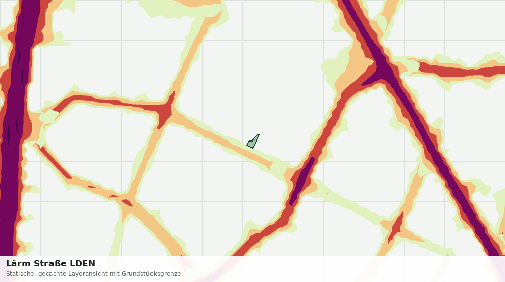 Statische Kartenansicht: Lärm Straße LDEN
