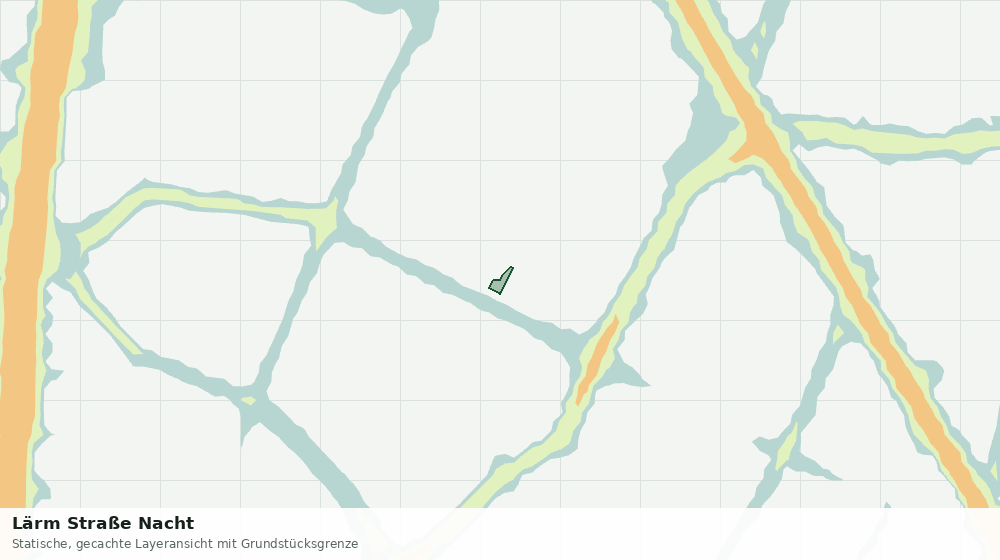 Statische Kartenansicht: Lärm Straße Nacht