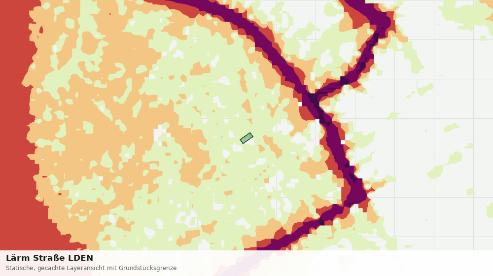 Statische Kartenansicht: Lärm Straße LDEN