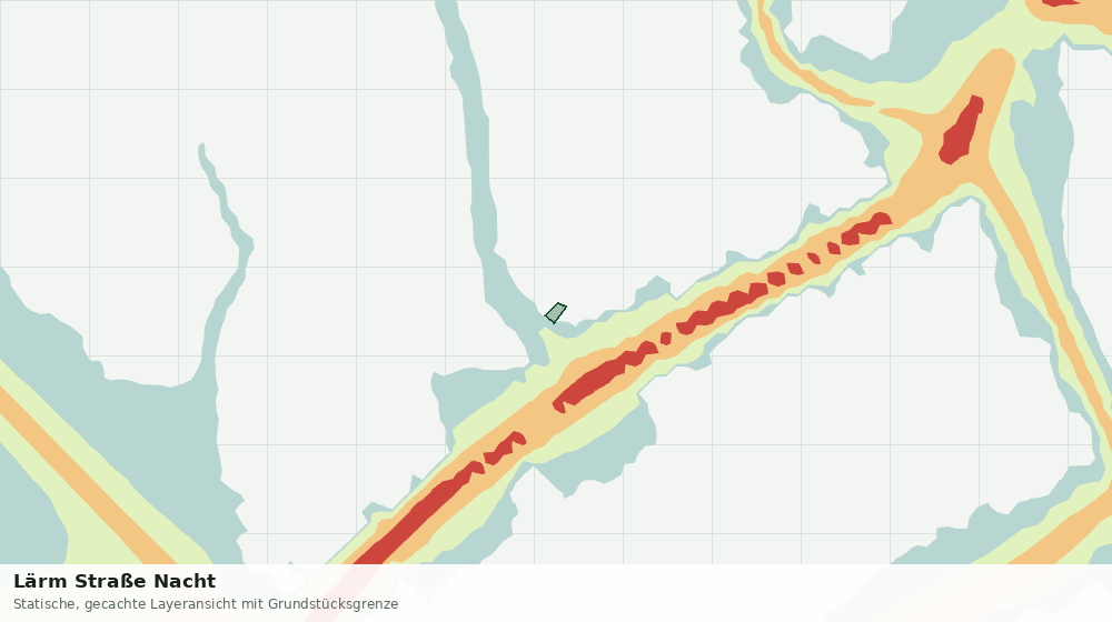 Statische Kartenansicht: Lärm Straße Nacht