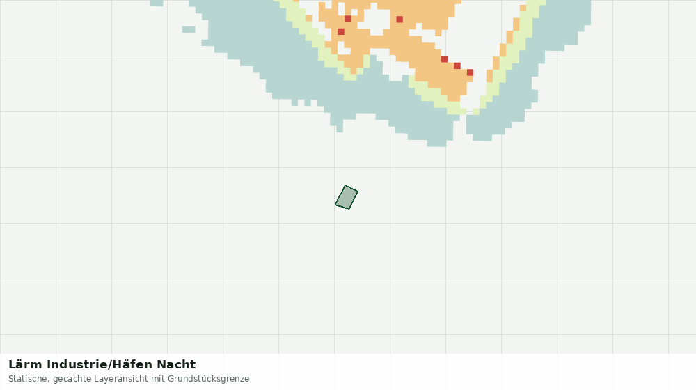 Statische Kartenansicht: Lärm Industrie/Häfen Nacht