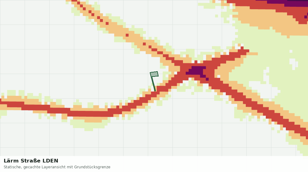 Statische Kartenansicht: Lärm Straße LDEN