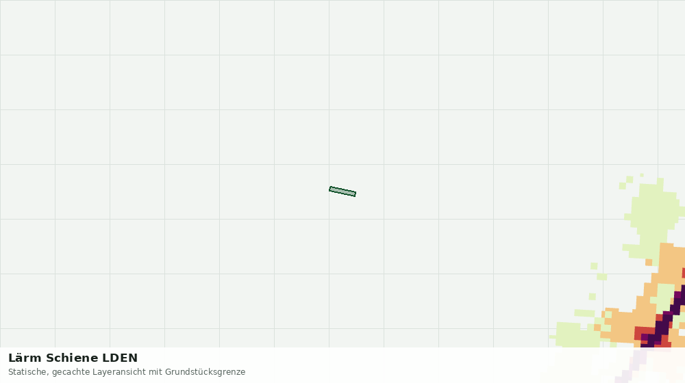 Statische Kartenansicht: Lärm Schiene LDEN