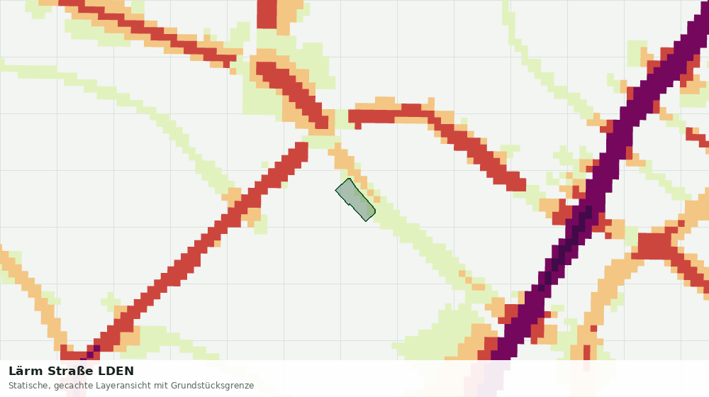 Statische Kartenansicht: Lärm Straße LDEN