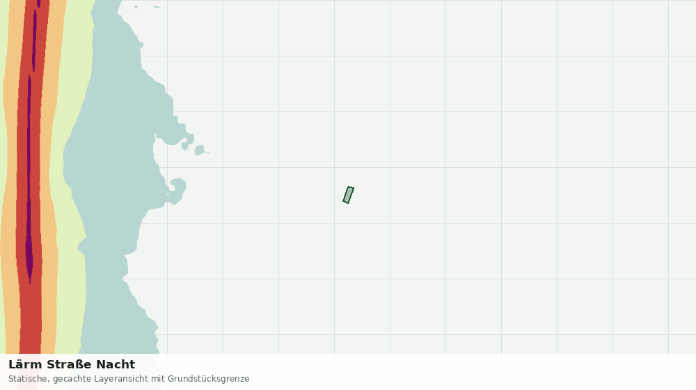Statische Kartenansicht: Lärm Straße Nacht
