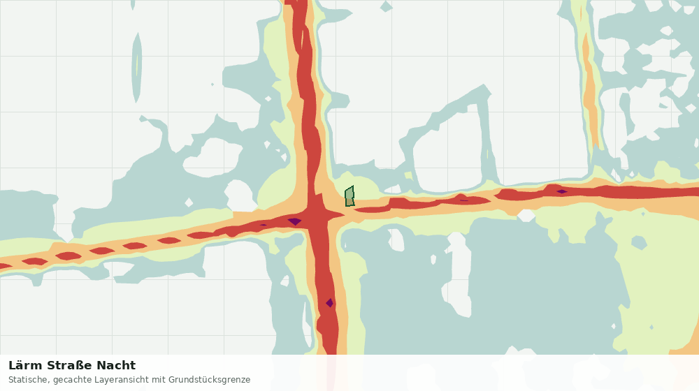 Statische Kartenansicht: Lärm Straße Nacht
