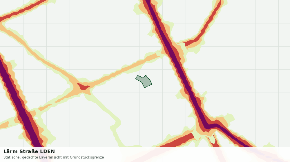 Statische Kartenansicht: Lärm Straße LDEN