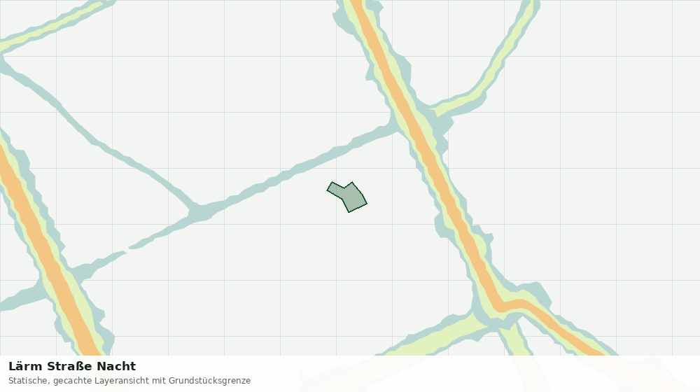 Statische Kartenansicht: Lärm Straße Nacht