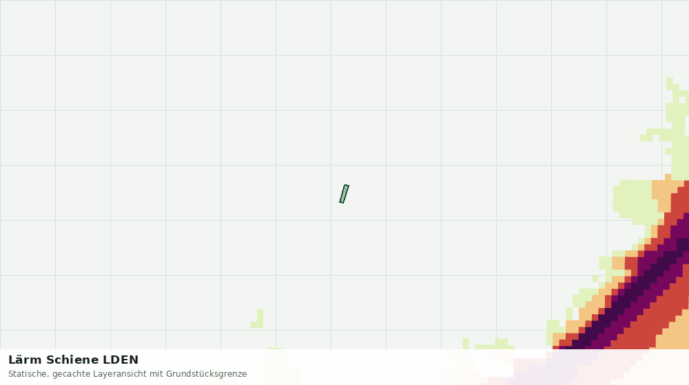 Statische Kartenansicht: Lärm Schiene LDEN