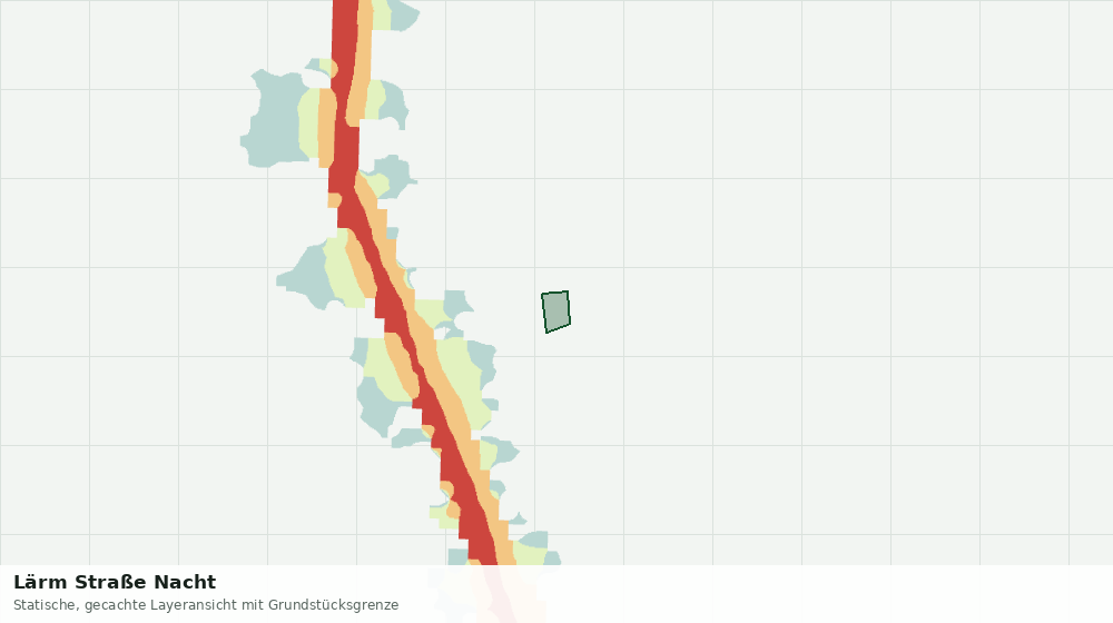 Statische Kartenansicht: Lärm Straße Nacht