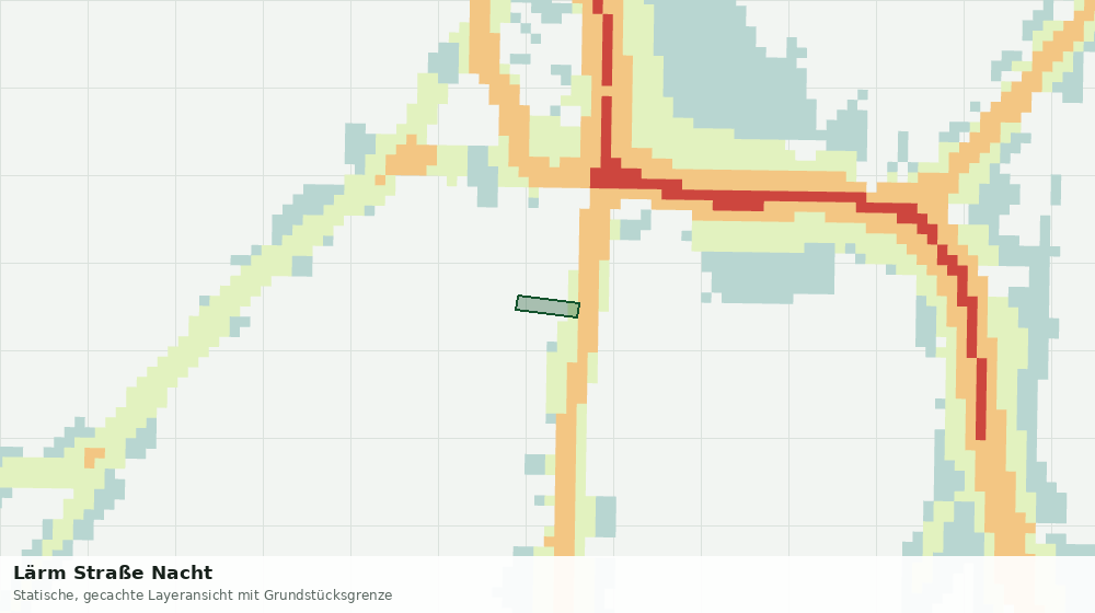 Statische Kartenansicht: Lärm Straße Nacht