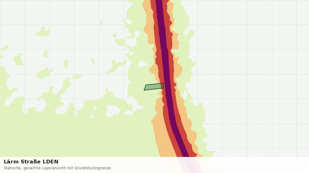 Statische Kartenansicht: Lärm Straße LDEN