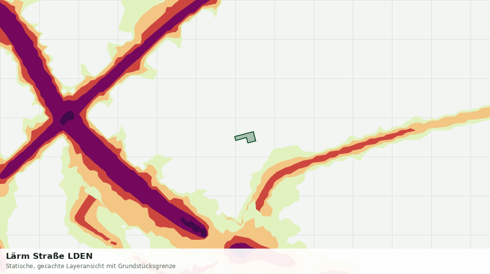 Statische Kartenansicht: Lärm Straße LDEN