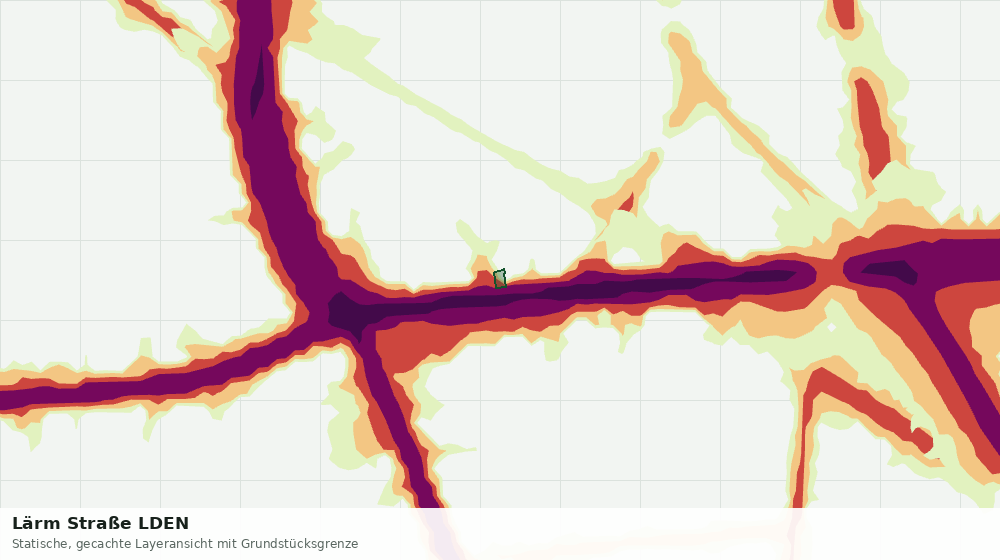 Statische Kartenansicht: Lärm Straße LDEN