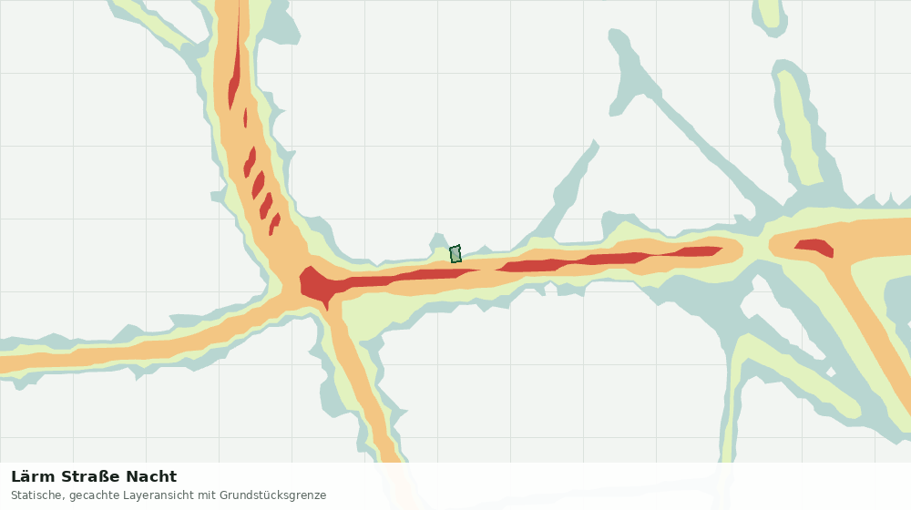 Statische Kartenansicht: Lärm Straße Nacht
