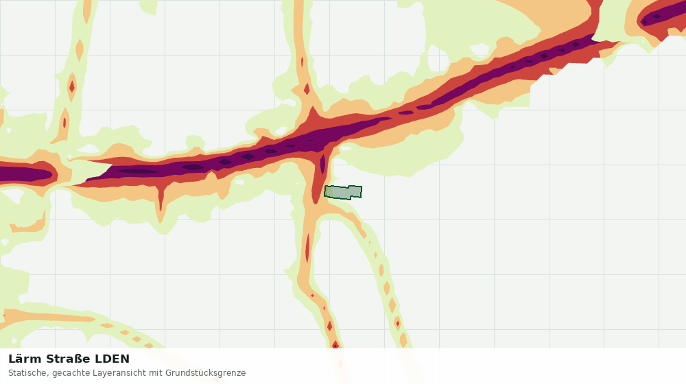 Statische Kartenansicht: Lärm Straße LDEN