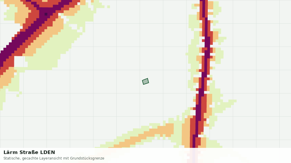 Statische Kartenansicht: Lärm Straße LDEN