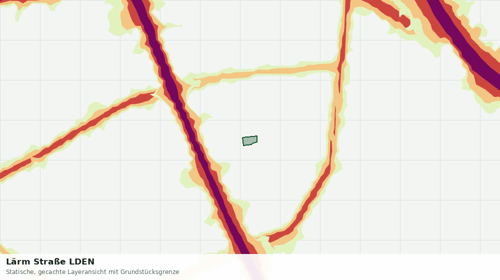 Statische Kartenansicht: Lärm Straße LDEN