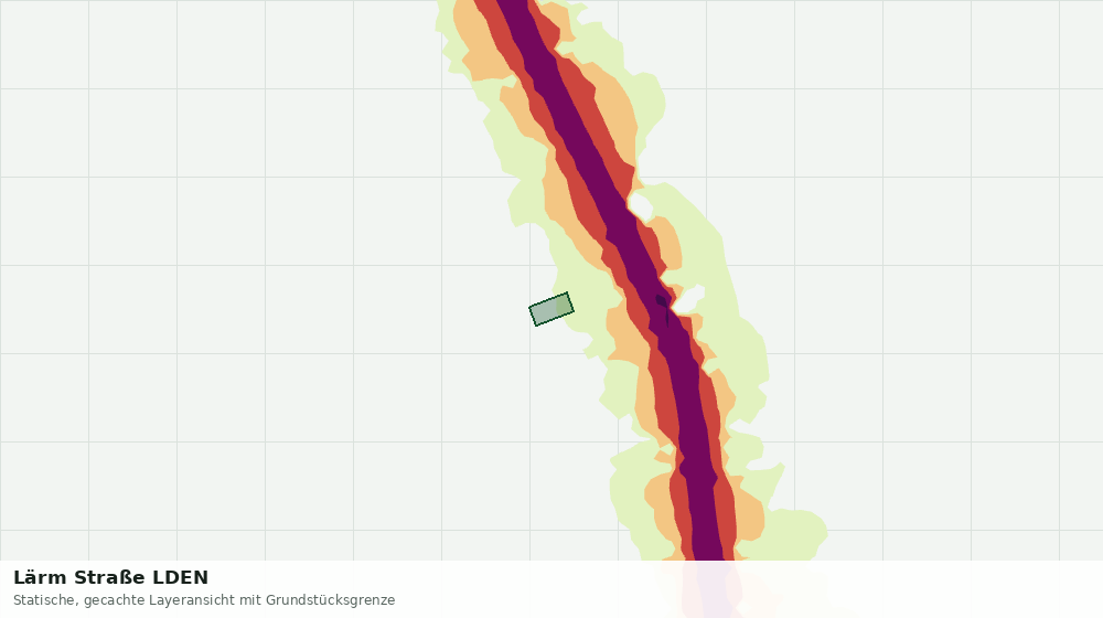Statische Kartenansicht: Lärm Straße LDEN