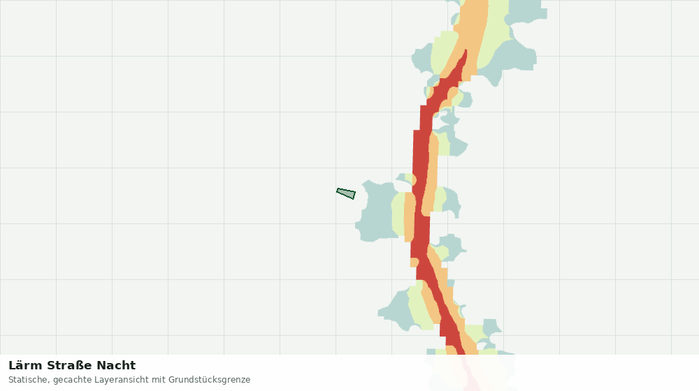 Statische Kartenansicht: Lärm Straße Nacht