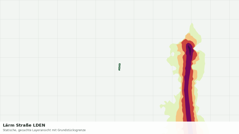 Statische Kartenansicht: Lärm Straße LDEN