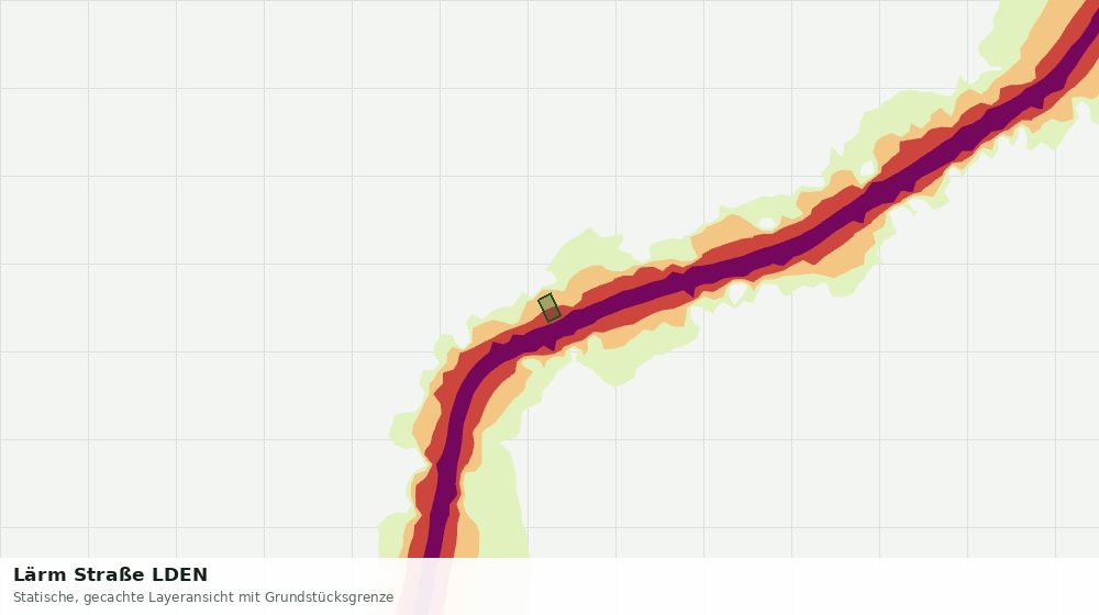 Statische Kartenansicht: Lärm Straße LDEN