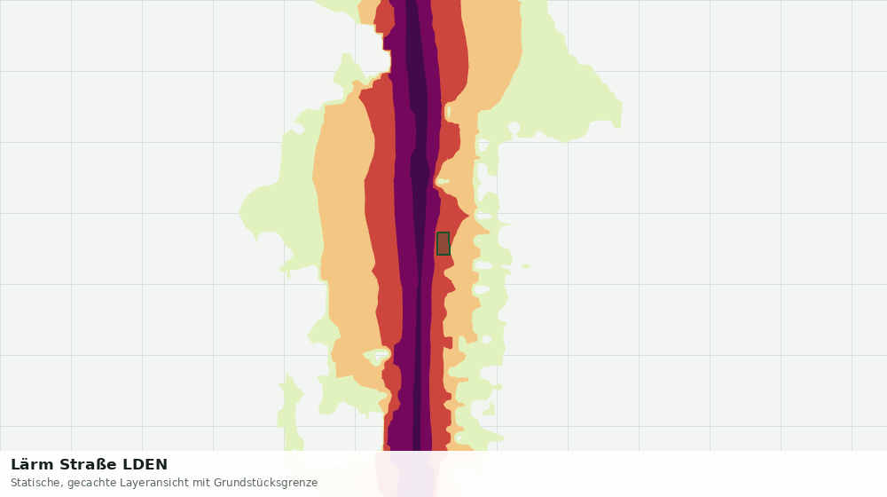 Statische Kartenansicht: Lärm Straße LDEN