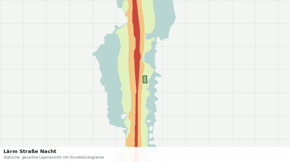 Statische Kartenansicht: Lärm Straße Nacht