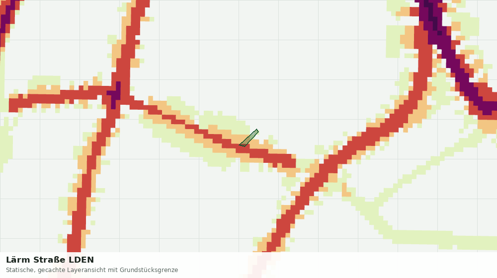 Statische Kartenansicht: Lärm Straße LDEN