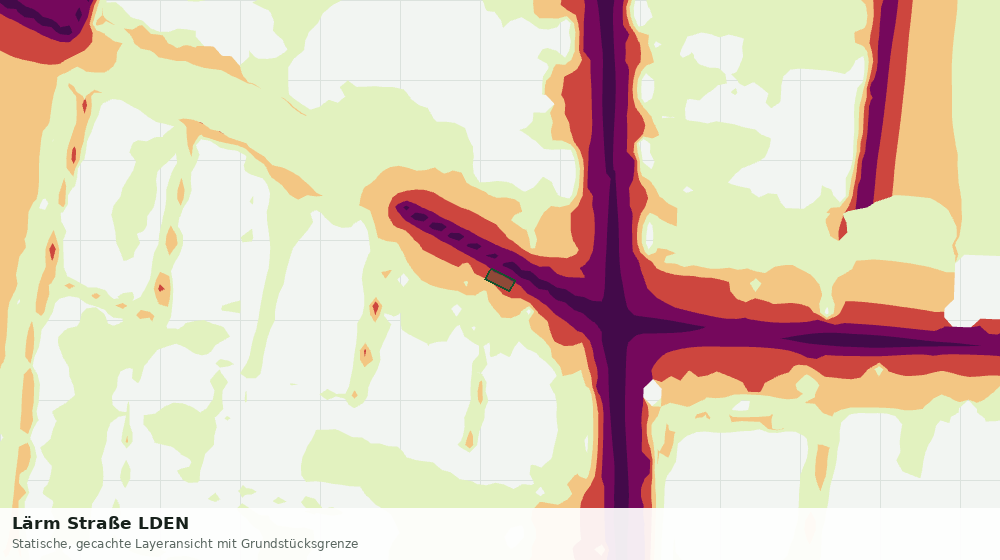 Statische Kartenansicht: Lärm Straße LDEN