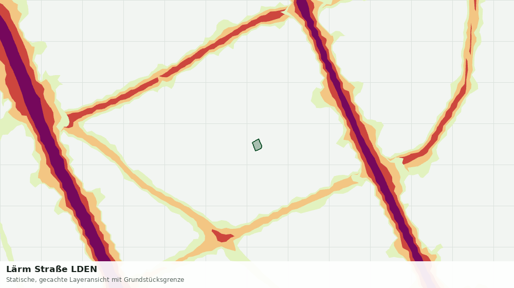 Statische Kartenansicht: Lärm Straße LDEN