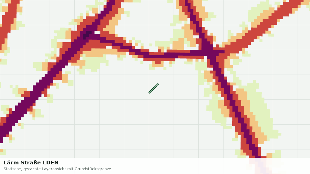 Statische Kartenansicht: Lärm Straße LDEN