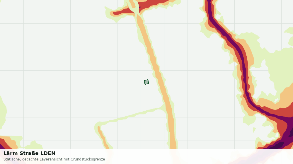 Statische Kartenansicht: Lärm Straße LDEN
