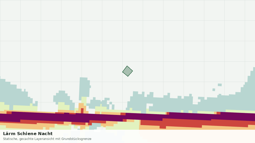 Statische Kartenansicht: Lärm Schiene Nacht