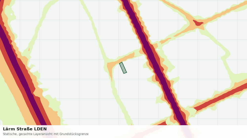 Statische Kartenansicht: Lärm Straße LDEN