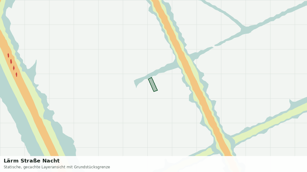 Statische Kartenansicht: Lärm Straße Nacht