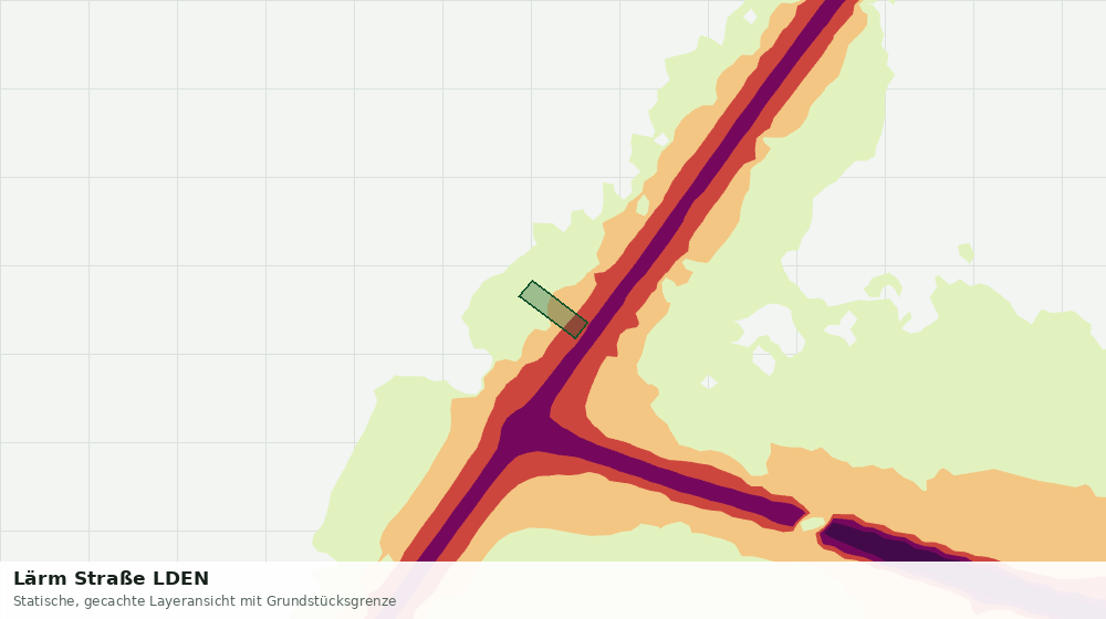 Statische Kartenansicht: Lärm Straße LDEN