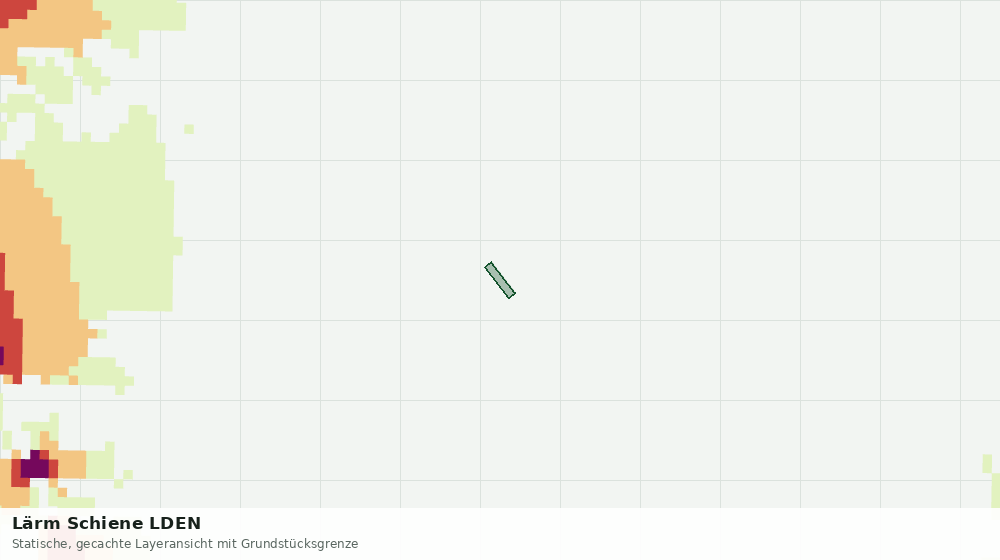 Statische Kartenansicht: Lärm Schiene LDEN