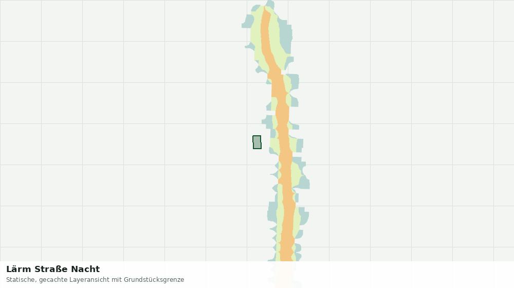 Statische Kartenansicht: Lärm Straße Nacht
