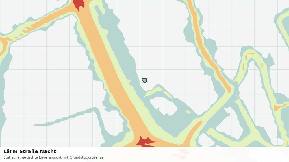 Statische Kartenansicht: Lärm Straße Nacht