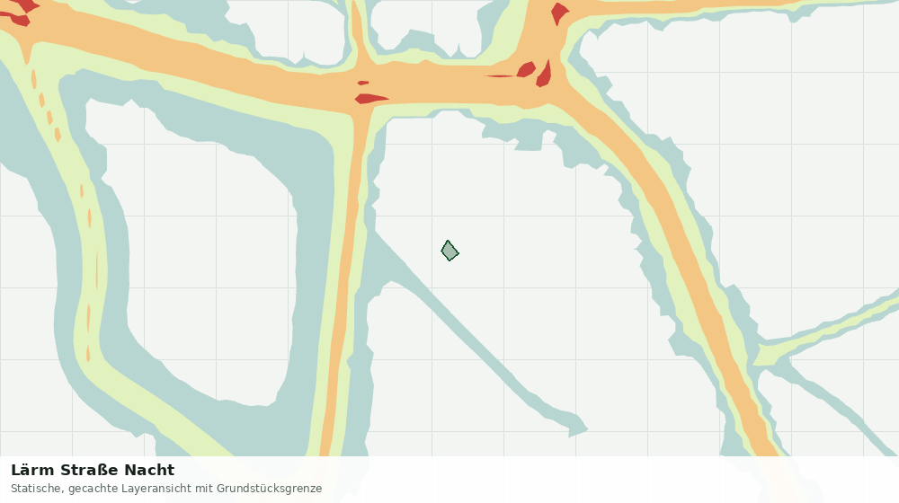 Statische Kartenansicht: Lärm Straße Nacht