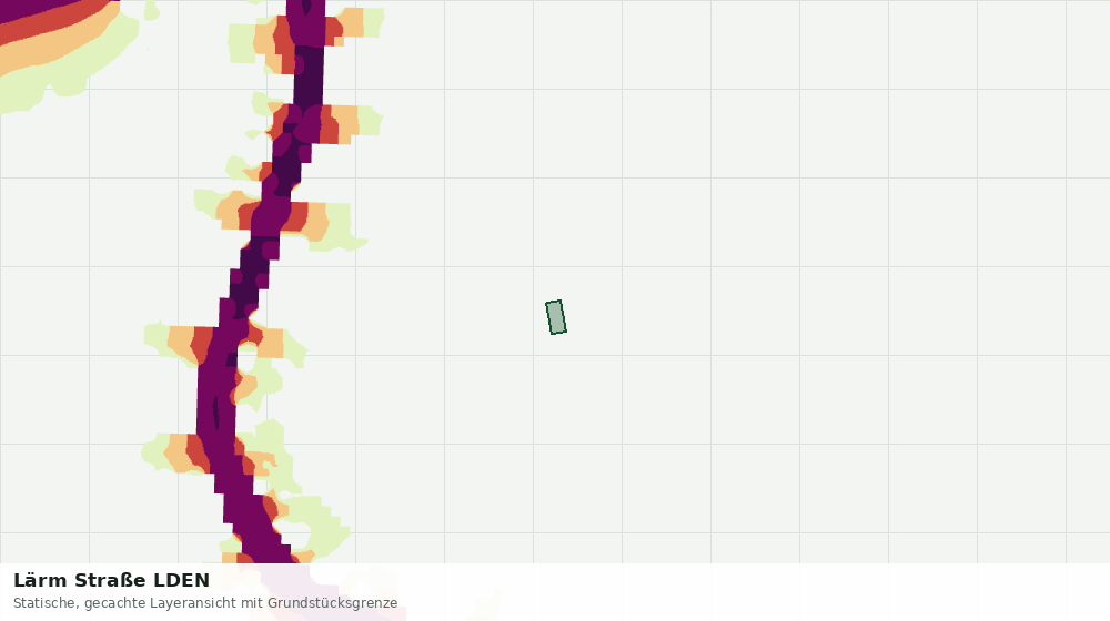Statische Kartenansicht: Lärm Straße LDEN